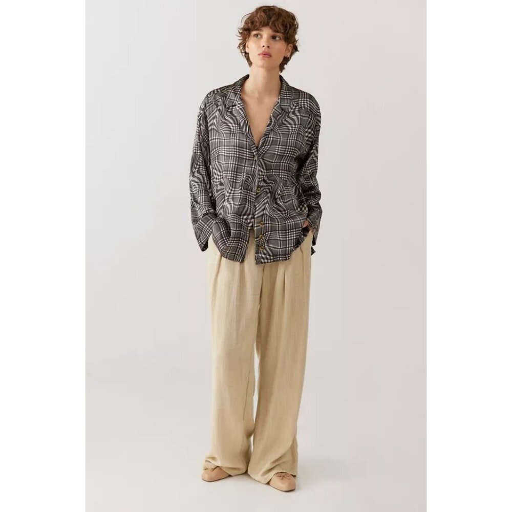 URBAN OUTFITTERS UO Supernova Souvenir Button Down Shirt S Long Sleeve AOP - Picture 3 of 3